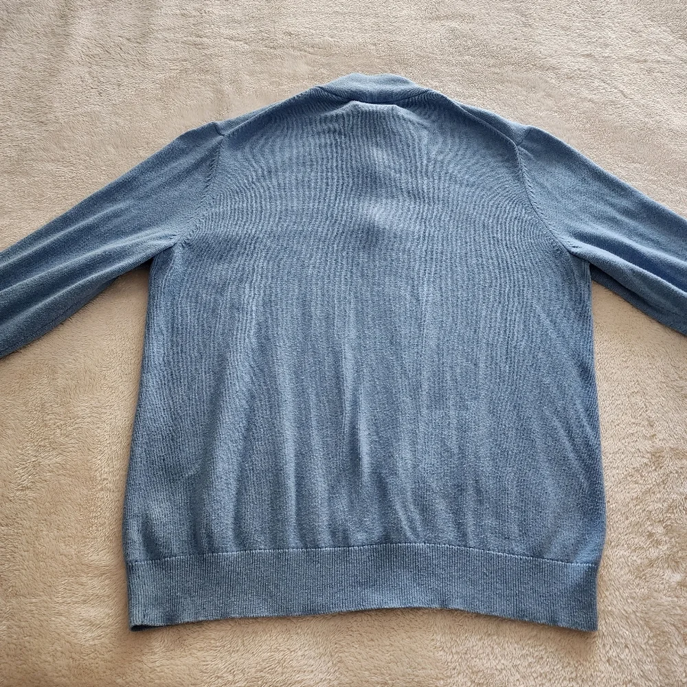 Vineyard Vines Palm Beach Cotton-Cashmere 1/4 Zip Sweater, Men's Large - GUC - Picture 6 of 8